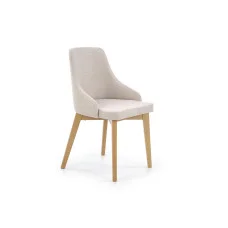 TOLEDO CHAIR, HONEY OAK / LIGHT BEIGE